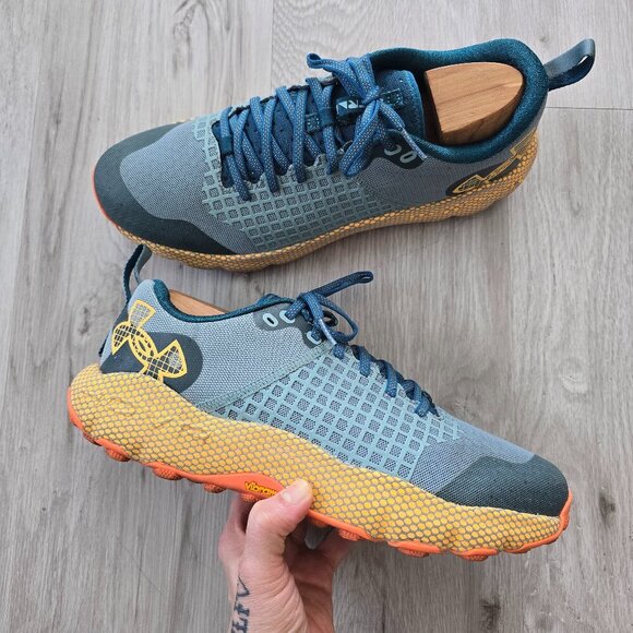 Under Armour | HOVR Ridge teal Gorpcore Vibram sole sneakers | MENS 9.5 - Picture 1 of 8